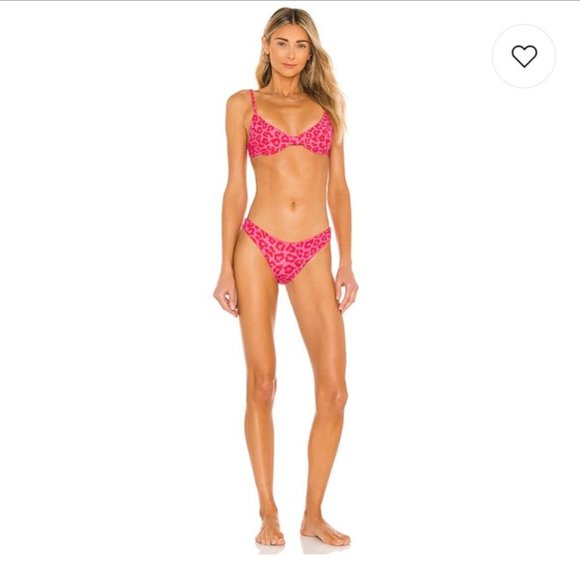 beach riot pink leopard swim